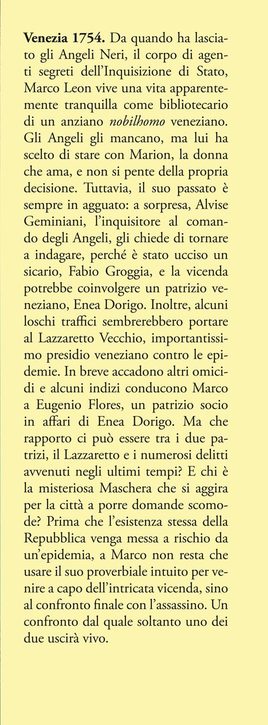 L'enigma della maschera. Un'indagine di Marco Leon, agente dell'Inquisizione di Stato - Paolo Lanzotti - 2