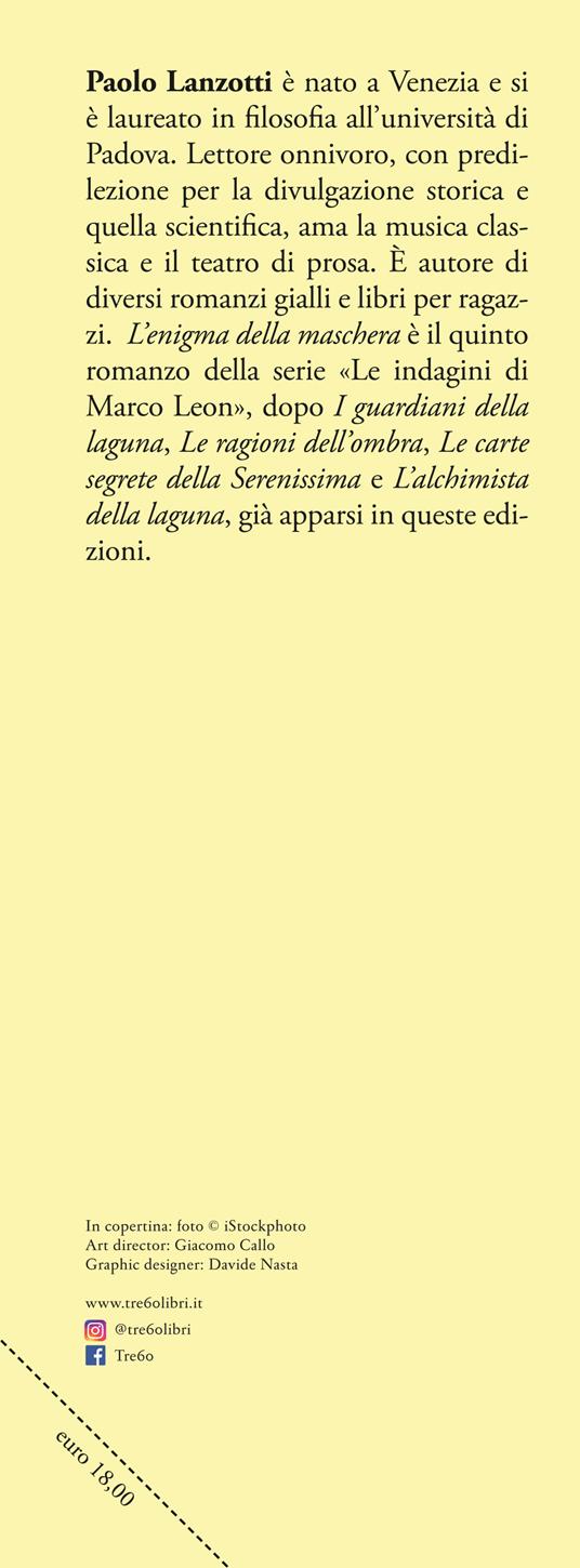 L'enigma della maschera. Un'indagine di Marco Leon, agente dell'Inquisizione di Stato - Paolo Lanzotti - 3