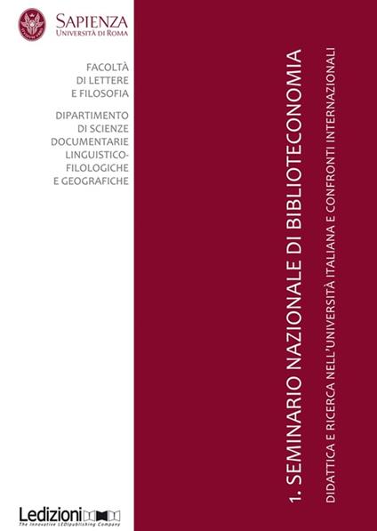 1. Seminario Nazionale di Biblioteconomia - Gianfranco Crupi - ebook