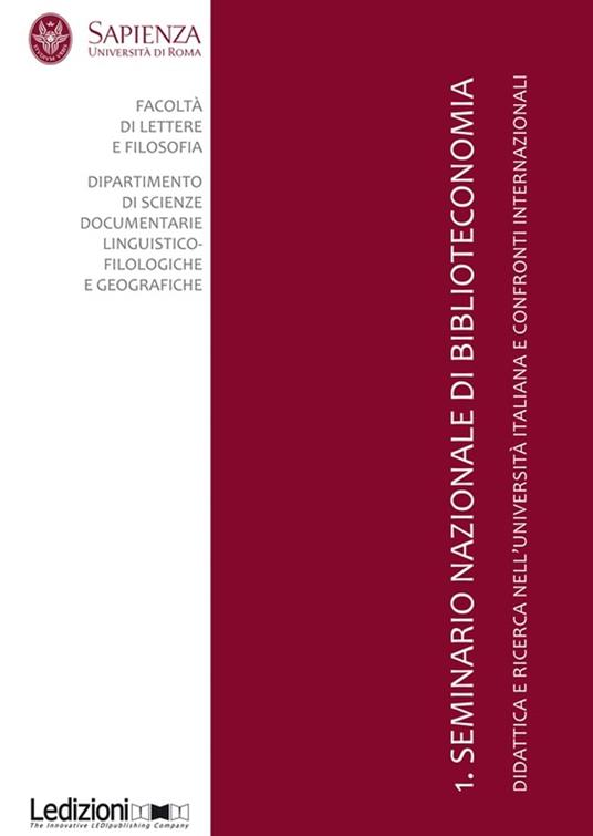 1. Seminario Nazionale di Biblioteconomia - Gianfranco Crupi - ebook