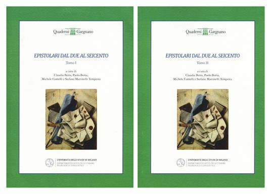 Epistolari dal Due al Seicento - copertina