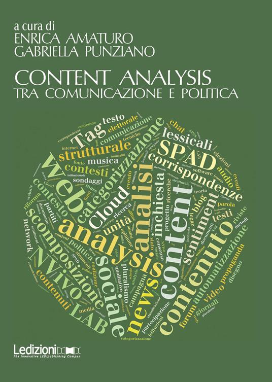 Content analysis. Tra comunicazione e politica - Enrica Amaturo,Gabriella Punziano - copertina
