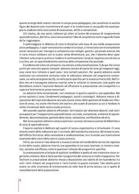 Manuale per la scuola primaria. Guida ai concorsi. I fondamenti epistemologici, le didattiche e le metodologie, le indicazioni nazionali, l'organizzazione e il funzionamento, la valutazione, le norme da conoscere - 4