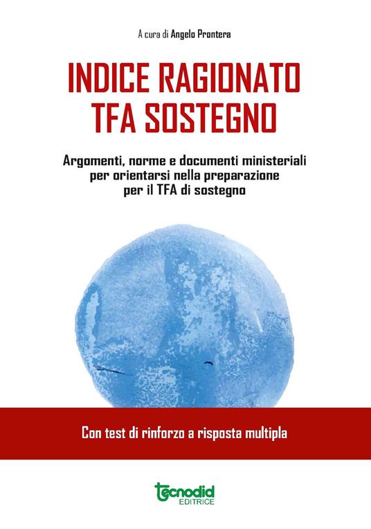 Indice ragionato Tfa - Angelo Prontera - copertina