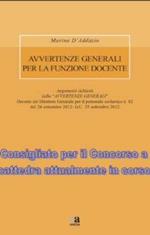 Avvertenze generali funzione docente