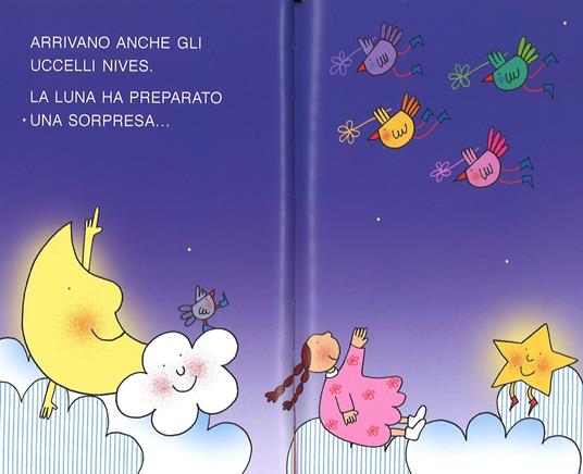 La nuvola Olga e la luna ballerina. Stampatello maiuscolo. Ediz. a colori -  Nicoletta Costa - Libro - Emme Edizioni - Prime pagine