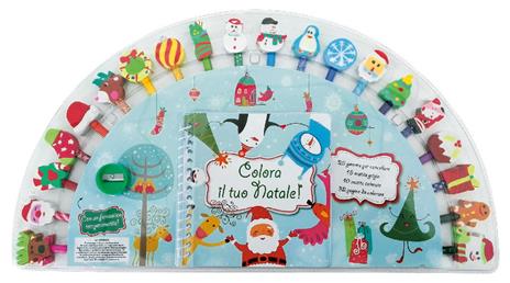 Colora il tuo Natale! Ediz. a colori. Ediz. a spirale. Con gadget - Kate Ashforth - copertina