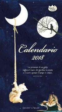 Il gatto e la luna. Calendario medio 2018 - copertina