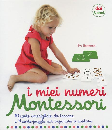 I miei numeri. Montessori. 10 carte smerigliate da toccare e 9 carte puzzle per imparare a contare - Ève Herrmann - 4