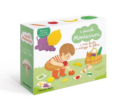 I miei frutti ortaggi di feltro. I piccoli Montessori. Ediz. illustrata. Con Prodotti vari - Delphine Roubieu - copertina