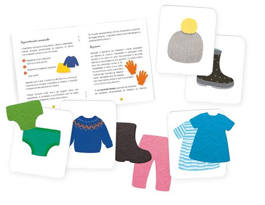I miei indumenti di feltro. I piccoli Montessori. Ediz. illustrata. Con Prodotti vari - Delphine Roubieu - 2