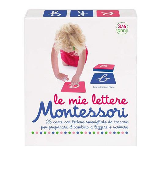 Le mie lettere Montessori. 26 carte con lettere smerigliate da toccare per preparare il bambino a leggere e scrivere. Con 26 Carte - Marie-Hélène Place - copertina