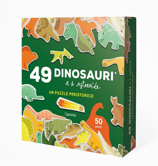 Lea Maupetit - 49 Dinosauri E Un Asteroide. Un Puzzle Preistorico. Ediz. A Colori
