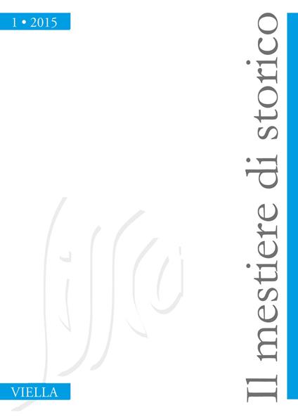Il mestiere di storico (2015). Vol. 1 - copertina