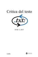 Critica del testo (2015). Vol. 2
