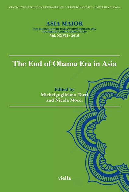 Asia maior (2016). Vol. 27: The end of Obama Era in Asia - copertina