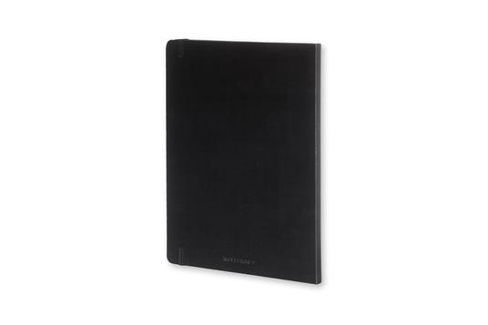 Taccuino Moleskine XL a righe copertina rigida nero. Black - 6