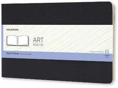 Image of Album per schizzi Art Sketch Album Moleskine large copertina rigida nero. Black