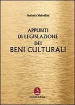 Appunti di legislazione dei beni culturali