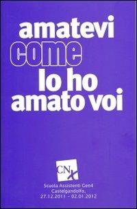 Amatevi come io ho amato voi - copertina