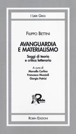 Avanguardia e materialismo. Saggi di teoria e critica letteraria