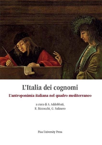 L' Italia dei cognomi. L'antroponimia italiana nel quadro mediterraneo - copertina