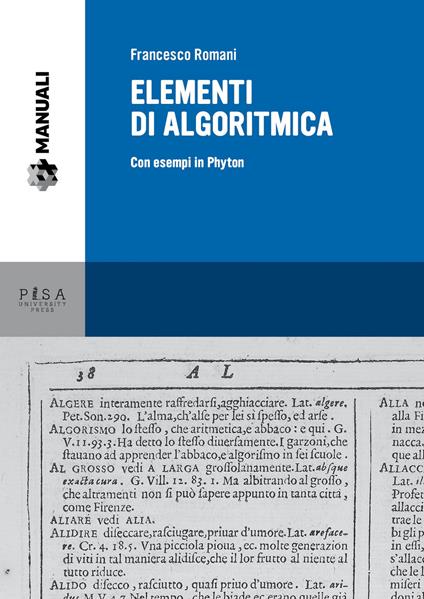 Elementi di algoritmica. Con esempi in Phyton - Francesco Romani - copertina