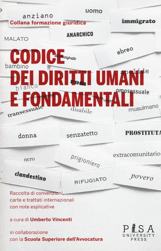 Codice dei diritti umani e fondamentali - copertina