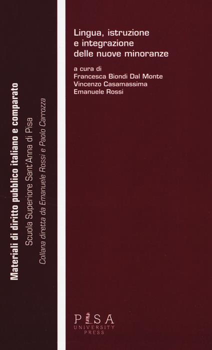 Lingua istruzione e integrazione delle nuove minoranze - copertina