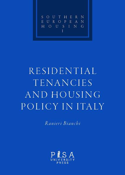 Residential tenacies and housing policy in Italy - Ranieri Bianchi - copertina