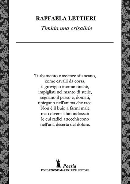 Timida una crisalide - Raffaela Lettieri - copertina