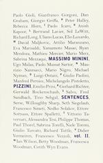 Massimo Minimi. Pizzini/Sentences. Ediz. italiana e inglese. Vol. 2