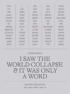Hassan Khan. I saw the world collapse & it was only a word - copertina