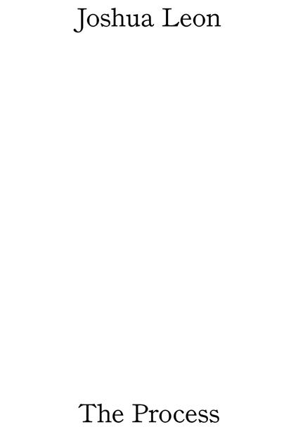 The process - Joshua Leon - copertina