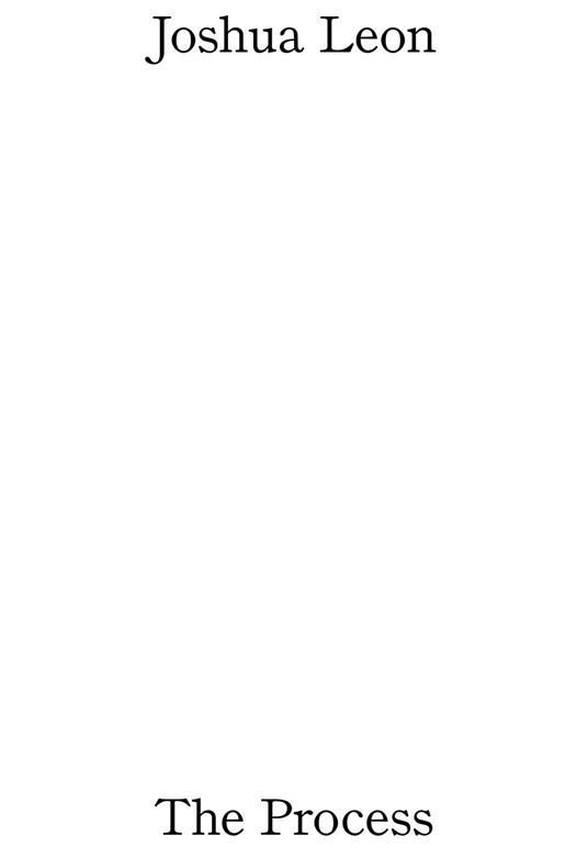 The process - Joshua Leon - copertina