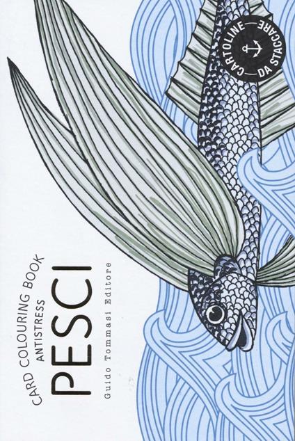 Pesci. Card colouring book antistress - copertina