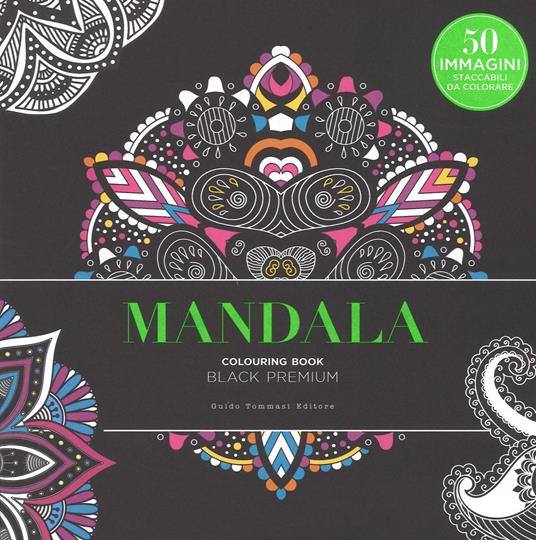 Mandala. Black premium. Colouring book antistress - copertina
