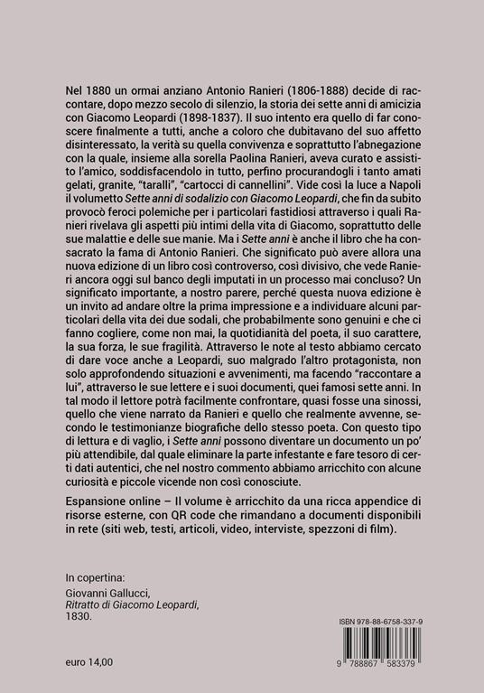 Sette anni di sodalizio con Giacomo Leopardi. Con espansione online - Antonio Ranieri - 4