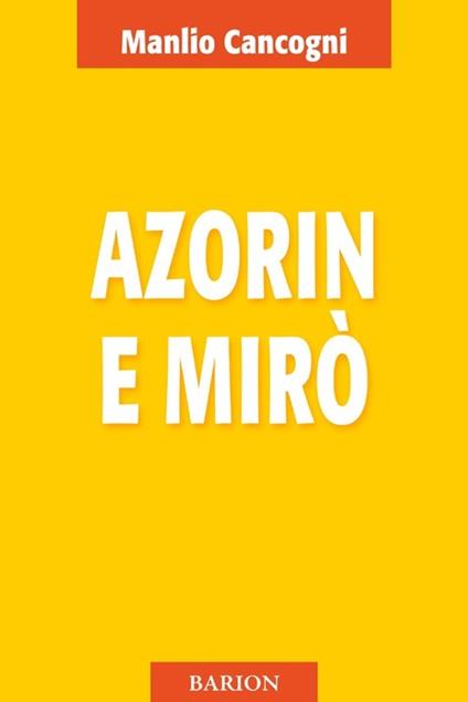 Azorin e Mirò - Manlio Cancogni - copertina