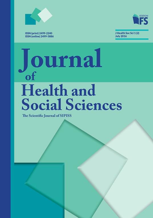 Journal of health and social sciences (2016). Vol. 2: July. - copertina