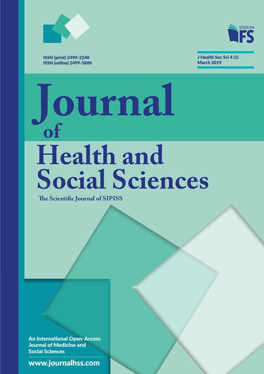 Journal of health and social sciences (2019). Vol. 1: March. - copertina