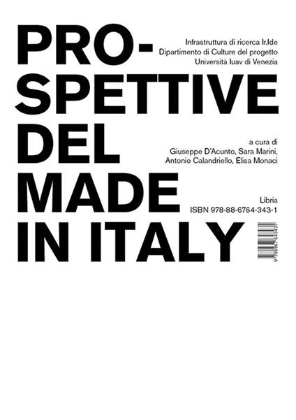 Prospettive del Made in Italy - copertina