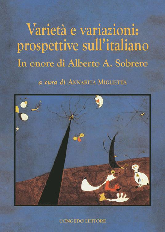 Varietà e variazioni: prospettive sull'italiano - copertina