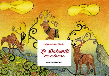 Le dolomiti da colorare - Susanna Da Cortà - copertina