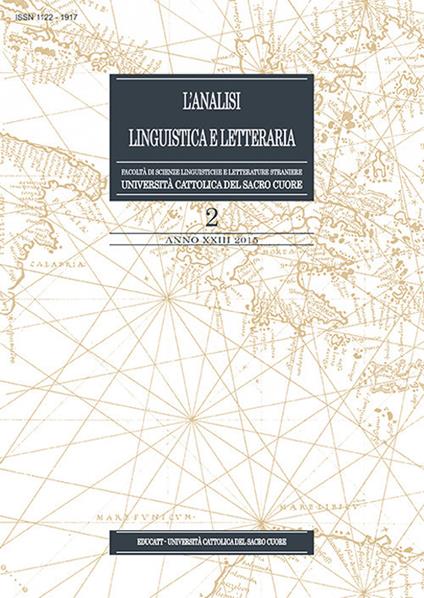 L' analisi linguistica e letteraria (2015). Vol. 2 - copertina