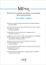 Metis. Ricerche di sociologia, psicologia e antropologia della comunicazione (2018). Vol. 25