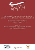 Proceedings of the first mini symposium of the Roman Number Theory Association