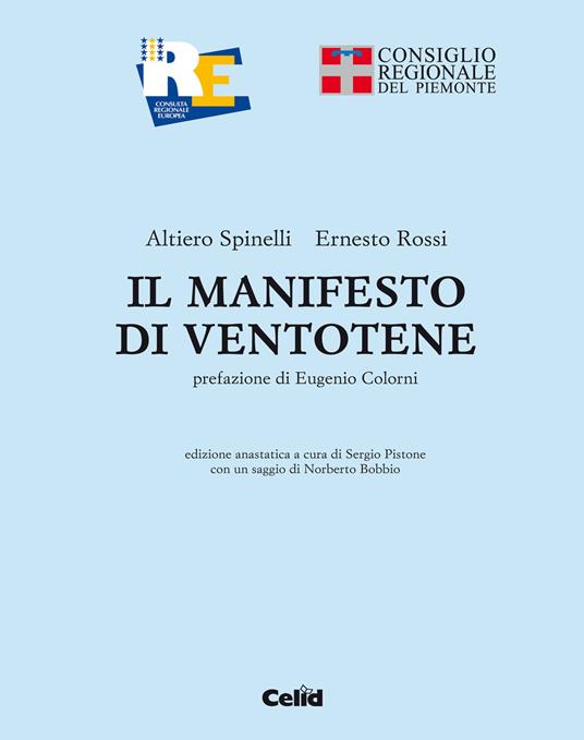Il manifesto di Ventotene (rist. anast.) - Altiero Spinelli,Ernesto Rossi - copertina