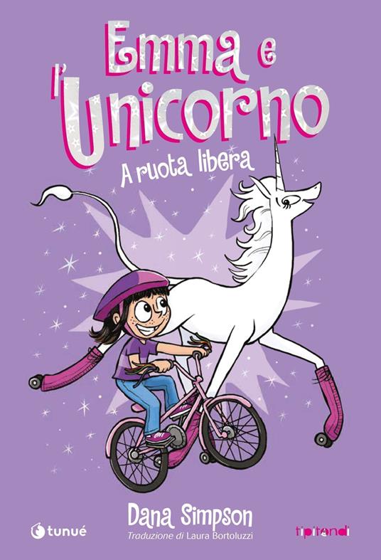 Emma e l'unicorno. A ruota libera - Dana Simpson - copertina