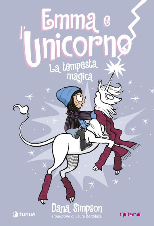 Emma e l'unicorno. La tempesta magica - Dana Simpson - copertina
